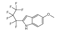 2-(1,1,2,2,3,3,3-heptafluoropropyl)-5-methoxy-1H-indole结构式