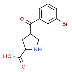 4-(3-BROMOBENZOYL)-1H-PYRROLE-2-CARBOXYLIC ACID结构式