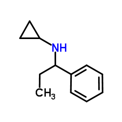 N-(1-Phenylpropyl)cyclopropanamine结构式