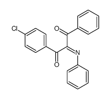 1-(4-chlorophenyl)-3-phenyl-2-phenylimino-propane-1,3-dione structure