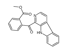 methyl 2-(9H-pyrido[3,4-b]indole-1-carbonyl)benzoate结构式