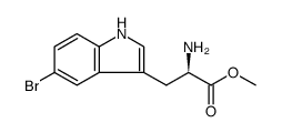 D-Tryptophan, 5-bromo-, methyl ester Structure