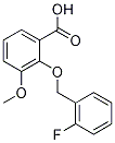 2-[(2-fluorobenzyl)oxy]-3-methoxybenzoic acid结构式