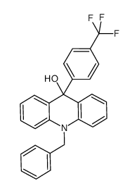 10-benzyl-9-(4-(trifluoromethyl)phenyl)-9,10-dihydroacridin-9-ol结构式
