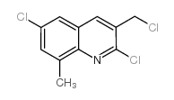2,6-dichloro-3-(chloromethyl)-8-methylquinoline Structure