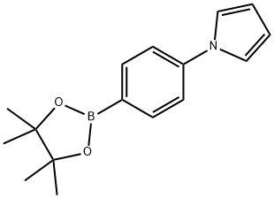 4-(吡咯-1-基)苯硼酸频哪醇酯结构式