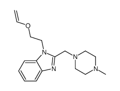 1-(2-ethenoxyethyl)-2-[(4-methylpiperazin-1-yl)methyl]benzimidazole结构式