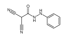 2,2-Dicyan-2'-phenylacetohydrazid结构式