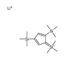 lithium,[2,4-bis(trimethylsilyl)cyclopenta-2,4-dien-1-yl]-trimethylsilane结构式