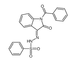 N-[(1-benzoyl-2-oxoindol-3-ylidene)amino]benzenesulfonamide Structure
