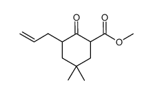 methyl 3-allyl-5,5-dimethyl-2-oxocyclohexanecarboxylate Structure