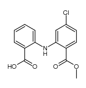 2-((5-chloro-2-(methoxycarbonyl)phenyl)amino)benzoic acid Structure