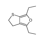 4,6-Diethyl-2,3-dihydrothieno<2,3-c>furan结构式