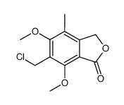 6-chloromethyl-5,7-dimethoxy-4-methyl-phthalide Structure