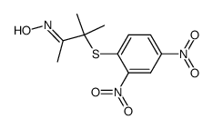 2-<2,4-Dinitro-phenylmercapto>-2-methyl-butanon-(3)-anti-oxim结构式