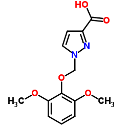1-(2,6-DIMETHOXY-PHENOXYMETHYL)-1 H-PYRAZOLE-3-CARBOXYLIC ACID structure