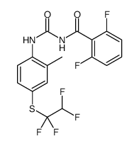 2,6-difluoro-N-[[2-methyl-4-(1,1,2,2-tetrafluoroethylsulfanyl)phenyl]carbamoyl]benzamide结构式
