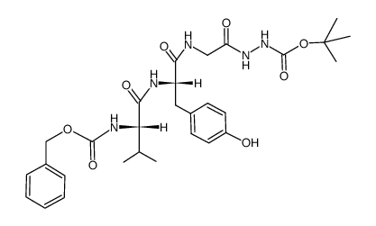 Z-Val-Tyr-Gly-N2H2Boc Structure