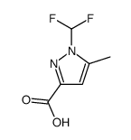 1-DIFLUOROMETHYL-5-METHYL-1 H-PYRAZOLE-3-CARBOXYLIC ACID Structure