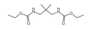 N,N'-(2,2-dimethyl-propanediyl)-bis-carbamic acid diethyl ester Structure