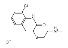 2-[2-(2-chloro-6-methylanilino)-2-oxoethyl]sulfanylethyl-dimethylazanium,chloride结构式