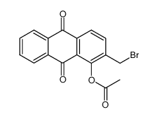 1-acetoxy-2-bromomethyl-anthraquinone结构式