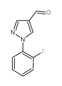1-(2-氟苯基)吡唑-4-甲醛结构式