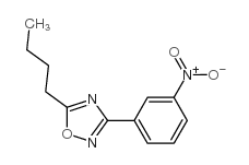 5-丁基-3-(3-硝基苯基)-1,2,4-噁二唑结构式