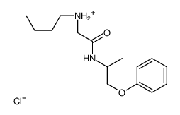 butyl-[2-oxo-2-(1-phenoxypropan-2-ylamino)ethyl]azanium,chloride Structure
