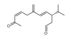 (S,4E,8Z)-3-isopropyl-6-methylene-10-oxoundeca-4,8-dienal Structure