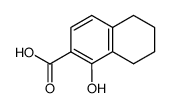 1-hydroxy-5,6,7,8-tetrahydronaphthalene-2-carboxylic acid structure