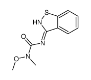 3-(1,2-benzothiazol-3-yl)-1-methoxy-1-methylurea结构式