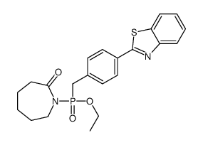 1-[[4-(1,3-benzothiazol-2-yl)phenyl]methyl-ethoxyphosphoryl]azepan-2-one Structure