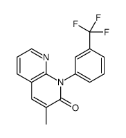 3-methyl-1-[3-(trifluoromethyl)phenyl]-1,8-naphthyridin-2-one Structure