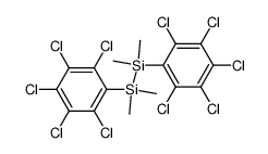 1.2-Bis-[pentachlorphenyl]-tetramethyldisilan Structure