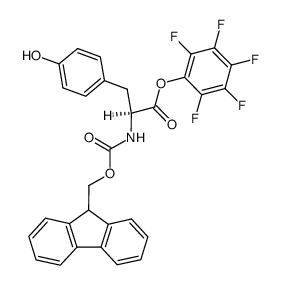 Fmoc-Tyr(tBu)-OPfp结构式