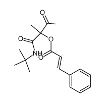 1-(tert-butylamino)-2-methyl-1,3-dioxobutan-2-yl 3-phenylacrylate Structure