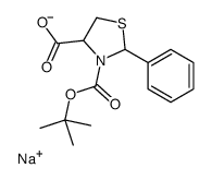 sodium,3-[(2-methylpropan-2-yl)oxycarbonyl]-2-phenyl-1,3-thiazolidine-4-carboxylate Structure