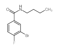 3-Bromo-N-butyl-4-fluorobenzamide Structure