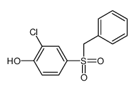 4-benzylsulfonyl-2-chlorophenol结构式