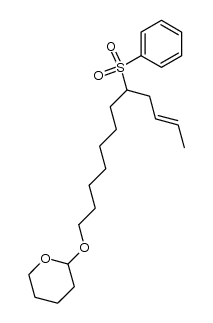 1-tetrahydropyranyloxy-8 benzenesulfonyl-10E-dodecene Structure