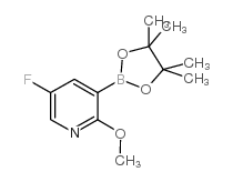 5-fluoro-2-methoxypyridine-3-boronic acid pinacol ester structure