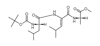 Boc-L-Leu-(Z)-ΔLeu-L-Ala-OMe结构式