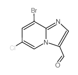 8-Bromo-6-chloroimidazo[1,2-a]pyridine-3-carbaldehyde Structure