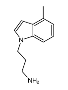 3-(4-methylindol-1-yl)propan-1-amine Structure