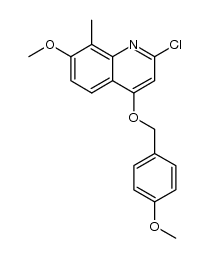 2-chloro-8-methyl-7-methoxy-4-(4-methoxy-benzyloxy)-quinoline结构式