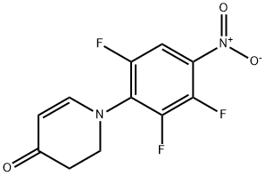 1-(2,3,6-trifluoro-4-nitrophenyl)-2,3-dihydropyridin-4(1H)-one structure