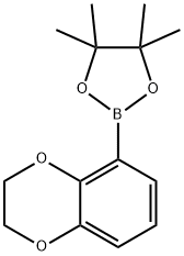 2-(2,3-Dihydrobenzo[b][1,4]dioxin-5-yl)-4,4,5,5-tetramethyl-1,3,2-dioxaborolane Structure