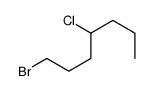 1-bromo-4-chloroheptane Structure