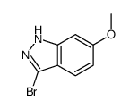 3-溴-6-甲氧基-1H-吲唑结构式